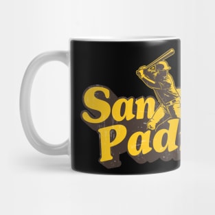 san diego padres retro baseball Mug